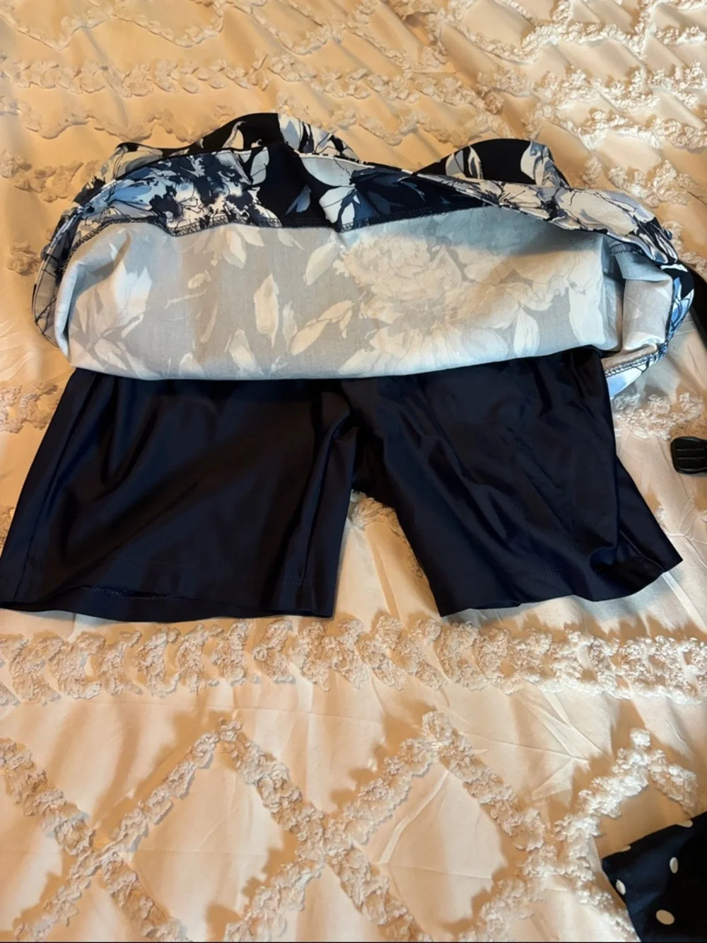 S.C. & Co. Skort in Navy and White
